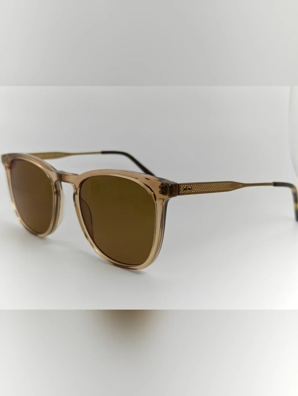 Vinyl. Classic Round Smoked Brown Frame Men.